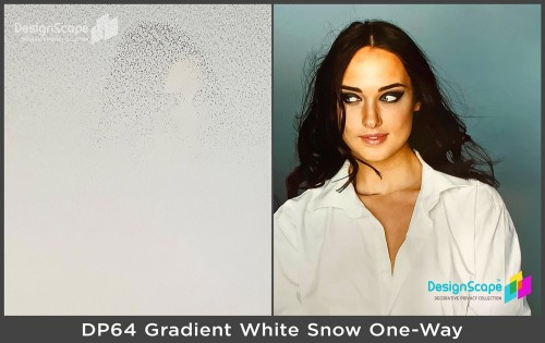 Gradient White Snow One-Way