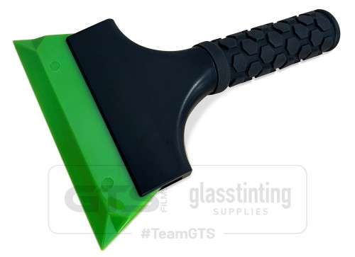 Hex grip squeegee handle